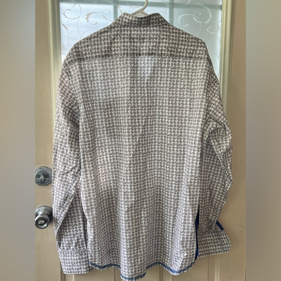 Georg Roth LA long sleeve 💯 cotton button down shirt size XL. Made in Turkey - Picture 5 of 9
